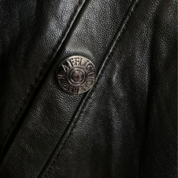 Affliction Black Premium Leather Motorcycle Jacket